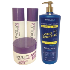 Escova Progressiva Loiro +kit Blueberry Sham+cond+Máscara Promoção